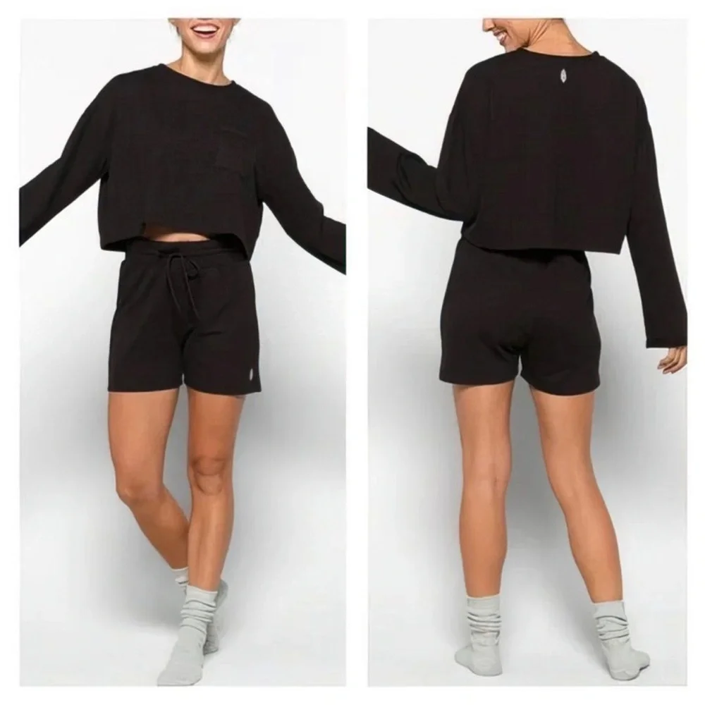 Free People Movement Women Sunny Set 2PCs Black - Picture 6 of 6